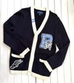 ラルフローレン　キッズ　カーディガン　 120cm タイガー　ワッペン