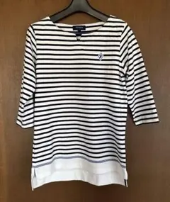 field/dream 五分袖ストライプTシャツ L