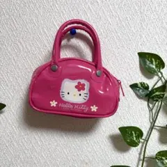 ハローキティ ミニ ビニールピンクバッグ 15cm レア レトロ