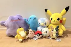 【まとめ売り9点】ポケットモンスター ポケモン ぬいぐるみ セット ピカチュウ