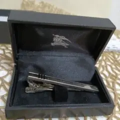【美品】BURBERRY BLACK LABEL タイバー シルバー