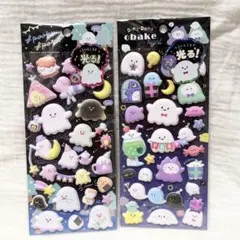 正規品 クーリア くらいところで光るシール もっちもちシール おばけ 2枚セット