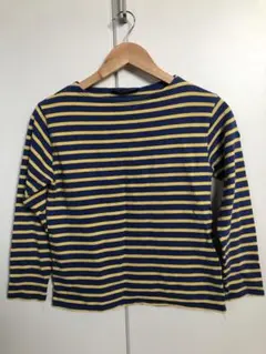 SAINT JAMES 長袖 Tシャツ 青と黄色のストライプ