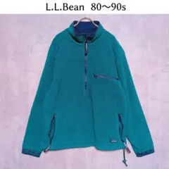 L.L.Bean ハーフジップ　フリース　チロリアンテープ　POLARTEC　緑