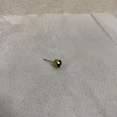 ゴールド オニキス　ピアス(片耳用) 金属アレルギー対応