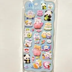 【限定品！日本製】おしりぷにぷにシール 動物 立体シール