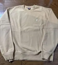Stussy クルーネック スウェット ベージュ XL