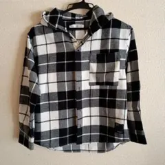 ZARA フード付きチェックシャツ 140cm