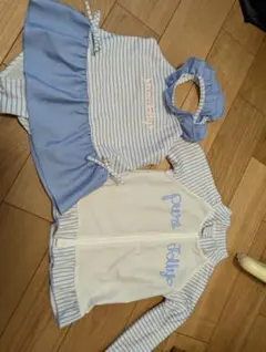 女の子用 95cm 水着・ラッシュガードセット