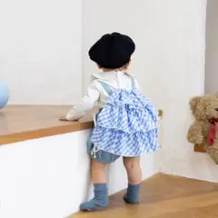 KOHANA.BABYギンガムチェックフリルバッグ