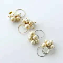 コロンとキュート！コインがポイントのピアス／イヤリング（ハンドメイド