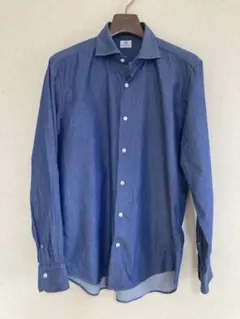 ビームスハート BEAMS HEART シャンブレー デニムドレスシャツ L