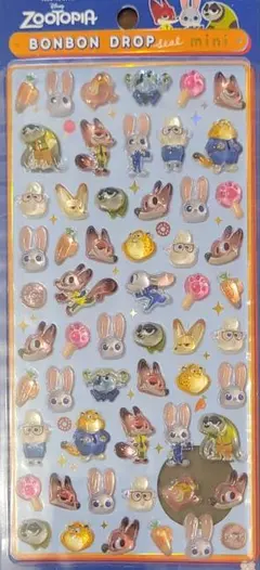 ズートピア　ボンボンドロップシール　ミニ