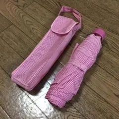 傘❤️ピンクのチェック❤️