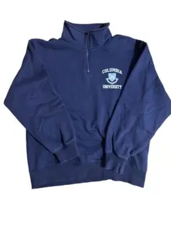 Columbia University ハーフジップスウェット ネイビー