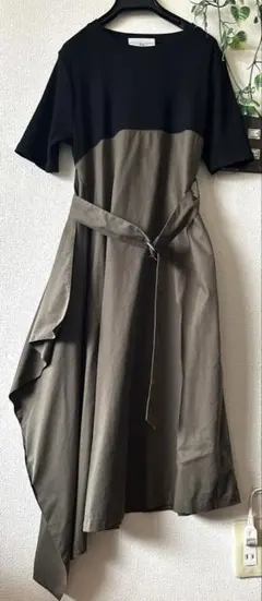 スコットクラブ系列　Vin ヴァン　バイカラーワンピース 切り替えワンピース