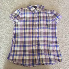 babyGAP 半袖チェックシャツ　160cm