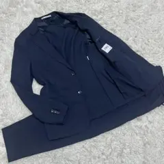 ​極美品✨ザラ セットアップ スーツ シアサッカー ネイビー 洗える Lサイズ