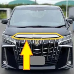 トヨタ ヴェルファイア 30 前期 ボンネット フード モール スモーク