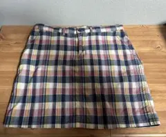 ラルフローレン　チェック柄コットンミニスカート