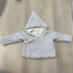 プチバトー　フード付きグレーアウター