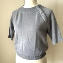 MaxMara STUDIO カシミヤ/ウール 半袖ニット ネックウォーマー付きのサムネイル