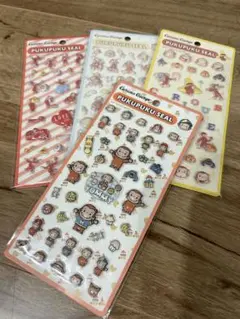 【新品】おさるのジョージ PUKUPUKUシール 4枚セット George