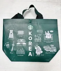 韓国限定　激レア 新作 韓国スタバ コリア リユーザブルバッグ　グリーン