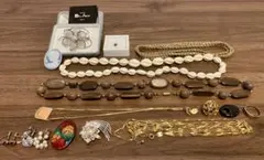 【まとめ売り】真珠ブローチ／アメシストルース／カメオ含む アクセサリーセット