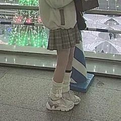 Emsexcite エムズエキサイト プリーツスカート ブラウン チェック柄