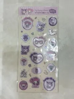 サンリオ すりガラス風シール　マイメロ　くろみ