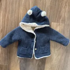 Gap フード付きネイビーアウター 6-12ヶ月