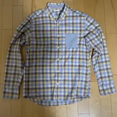 GU チェック柄 長袖シャツ Mサイズ
