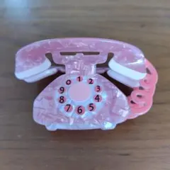 電話 ヘアクリップ