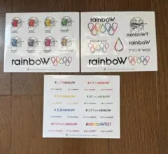 WEST. rainbow ステッカーシート 3枚セット