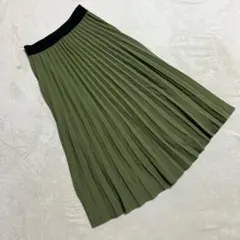 C'EST MOIJEU セモア ＊ プリーツスカート ロング丈 カーキ