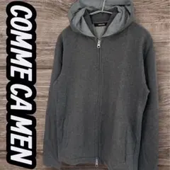 大*人様 COMMECAMEN　フード付きジップパーカー　トップス　無地　メンズのサムネイル