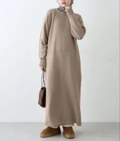 チャオパニックティピー 2way深Vネックニットワンピース