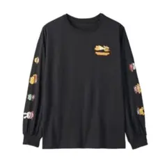 サンリオ ポムポムプリン 25周年 長袖 Tシャツ ロンT ブラック L