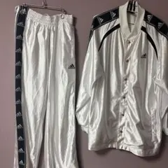 最終値下げadidas 90s 00s 激レアスナップボタンジャージセットアップ