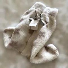 moncheri 遠赤外線フラワーボアロンパースハーネス　ハイネック　ワンピース