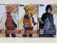 NARUTO 忍界造形列伝 3体セット フィギュア うずまきナルト うちはサスケ
