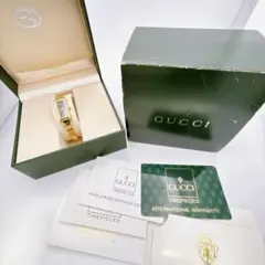 完備【美品・電池新品】GUCCI 1500L ゴールド バングル レディースのサムネイル