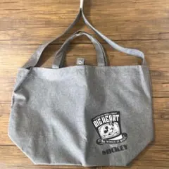 Disney ミッキーマウス キャンバス トート バッグ グレー ディズニー