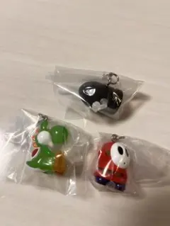 新品　スーパーマリオ　めじるしアクセサリー　ヨッシー　ヘイホー　ドッカン