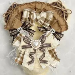 10cm おすわり ぬい服 チョコクマ にじぱぺっと しっぽ付き #39 - メルカリ