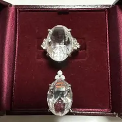 シルバー水晶リング &ペンダントヘッド