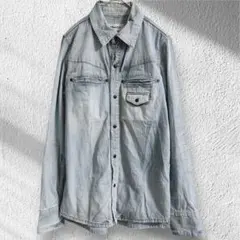 DeeTA ディーティーエー 長袖デニムシャツ　ジャケット ヴィンテージ風　XS