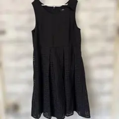 【美品】コムサイズム フォーマル ワンピース 130 発表会 卒園 入学 黒