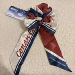 USJ ユニバ 限定 名探偵コナン リボン付き シュシュ　江戸川　コナン　usj